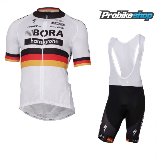 2017-2018 Bora Hansgrohe Deutscher Meister Fahrradbekleidung Satz Fahrradtrikot Kurzarm Trikot und Kurz Trägerhose 2017-2018 Bora Hansgrohe Deutscher Meister Fahrradbekleidung Satz Fahrradtrikot Kurzarm Trikot und Kurz Trägerhose