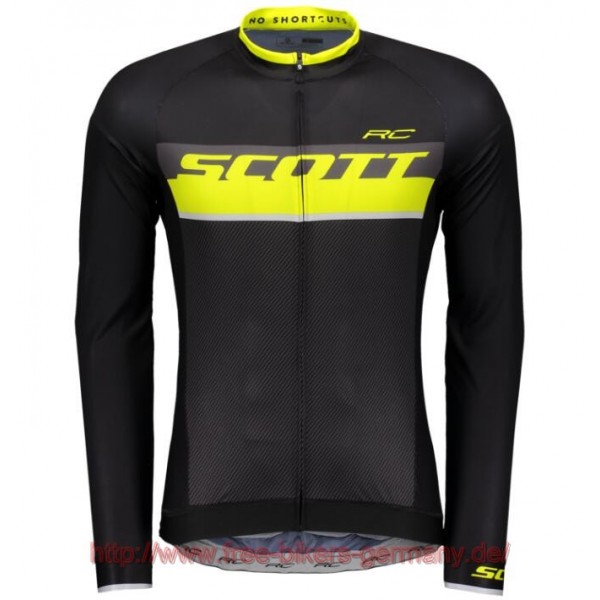 2018 Scott RC PRO sulphur gelb Fahrradtrikot Langarm