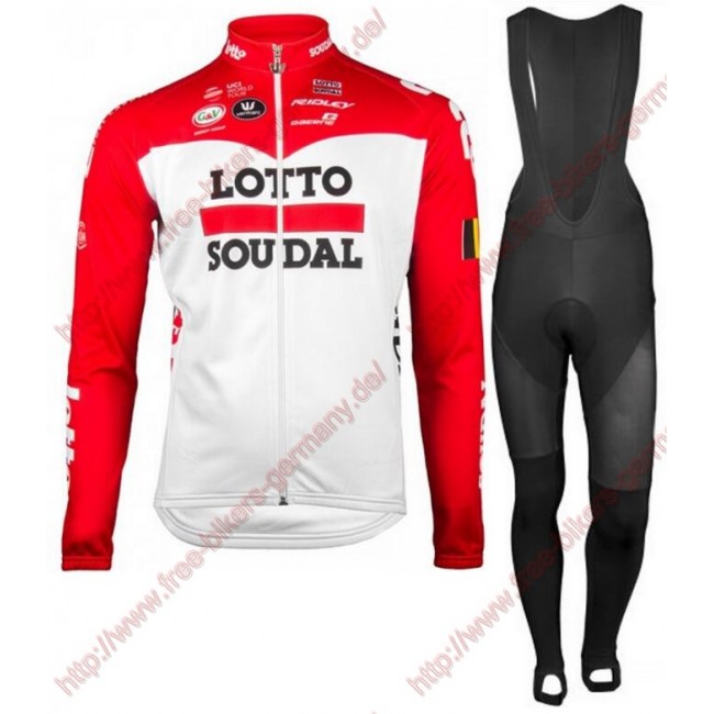 Radsport Lotto Soudal 2018 Pro Fahrradbekleidung Trikot Langarm+Lang Trägerhose Radsport Lotto Soudal 2018 Pro Fahrradbekleidung Trikot Langarm+Lang Trägerhose