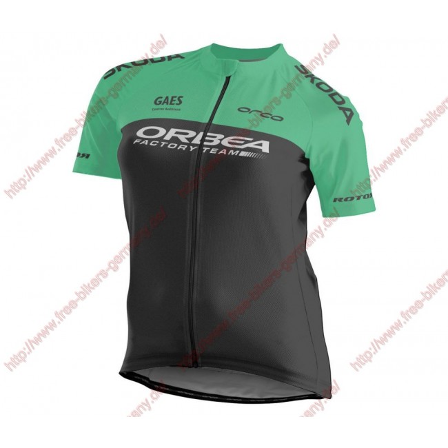 Radsport 2018 Orbea Factory Team Skoda Damen Trikot Kurzarm Radsport 2018 Orbea Factory Team Skoda Damen Trikot Kurzarm