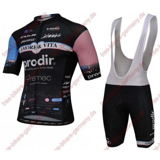 Radsport Amore e Vita-Prodir 2018 Radbekleidung Satz Trikot Kurzarm+Trägerhosen Set Radsport Amore e Vita-Prodir 2018 Radbekleidung Satz Trikot Kurzarm+Trägerhosen Set