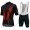 Radsport Colnago Master Pissei schwarz Rot Radbekleidung Satz Trikot Kurzarm+Trägerhosen Set