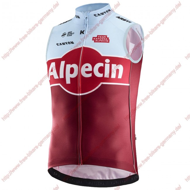 Radsport Katusha Alpecin 2018 Windstopper ärmelloses Trikot Kurz Radsport Katusha Alpecin 2018 Windstopper ärmelloses Trikot Kurz