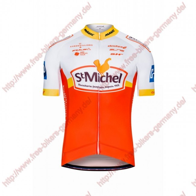 Radsport SAINT MICHEL AUBER 93 Trikot Kurzarm Radsport SAINT MICHEL AUBER 93 Trikot Kurzarm