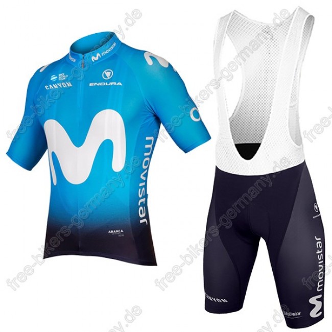 Movistar Team Radbekleidung Satz Trikot Kurzarm+Trägerhosen Sets 2018 Movistar Team Radbekleidung Satz Trikot Kurzarm+Trägerhosen Sets 2018