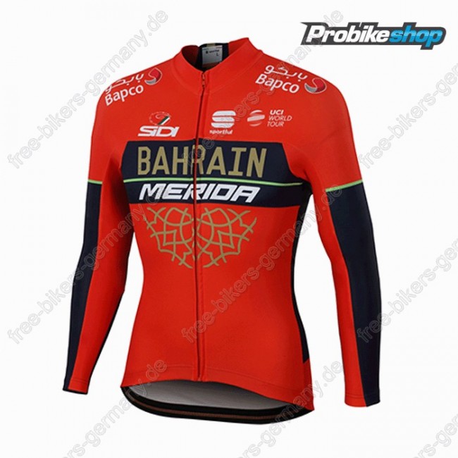 Profiteam 2018 BAHRAIN MERIDA Pro Trikot Langarm Profiteam 2018 BAHRAIN MERIDA Pro Trikot Langarm