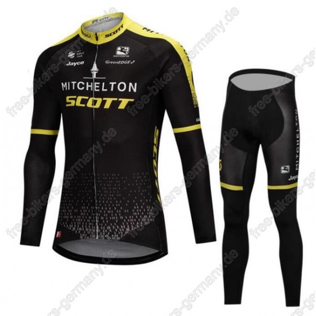Mitchelton-Scott Pro Profiteam 2018 Fahrradbekleidung Trikot Langarm+Lang Radhose Mitchelton-Scott Pro Profiteam 2018 Fahrradbekleidung Trikot Langarm+Lang Radhose