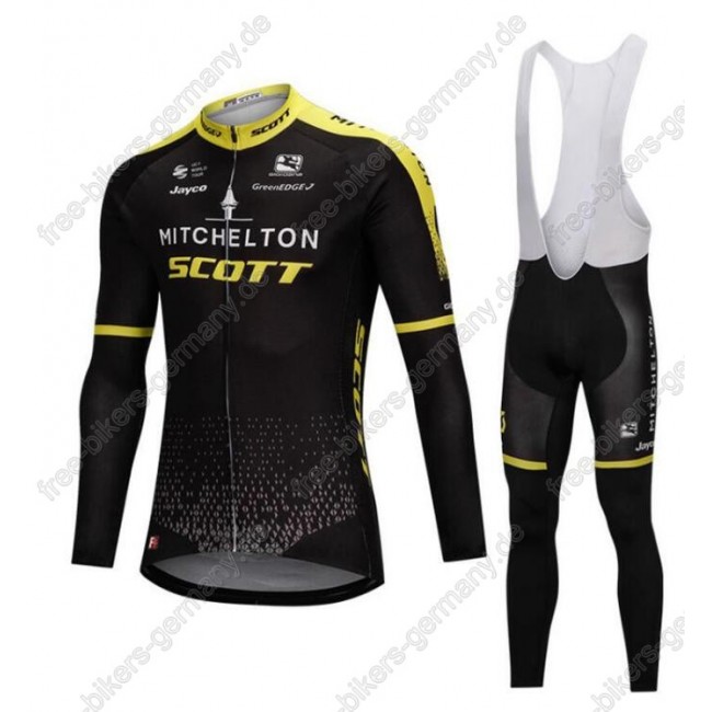 Mitchelton-Scott Pro Profiteam 2018 Fahrradbekleidung Trikot Langarm+Lang Trägerhose Mitchelton-Scott Pro Profiteam 2018 Fahrradbekleidung Trikot Langarm+Lang Trägerhose