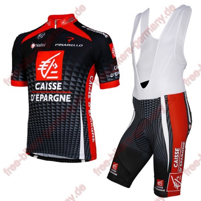 Profiteam 2018 CAISSE D'EPARGNE Radbekleidung Satz Trikot Kurzarm+Trägerhosen Set Profiteam 2018 CAISSE D'EPARGNE Radbekleidung Satz Trikot Kurzarm+Trägerhosen Set