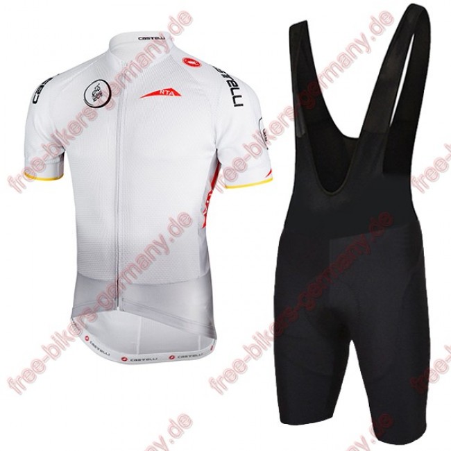 Profiteam 2018 Dubai Tour Weiß Radbekleidung Satz Trikot Kurzarm+Trägerhosen Set Profiteam 2018 Dubai Tour Weiß Radbekleidung Satz Trikot Kurzarm+Trägerhosen Set