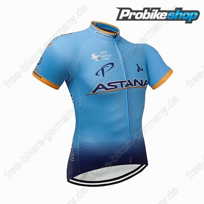 Astana blau Trikot Kurzarm 2018 Astana blau Trikot Kurzarm 2018