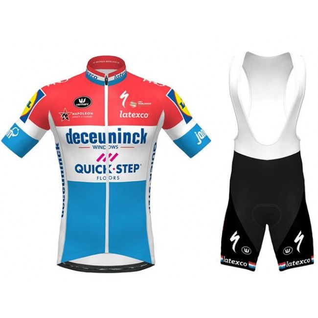 Fahrradbekleidung Radsport 2020 DECEUNINCK QUICK-STEP Luxembourgian Champion Radbekleidung Satz Trikot Kurzarm+Trägerhosen Se Fahrradbekleidung Radsport 2020 DECEUNINCK QUICK-STEP Luxembourgian Champion Radbekleidung Satz Trikot Kurzarm+Trägerhosen Se