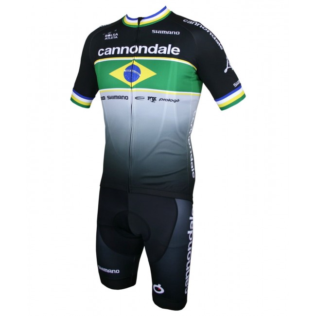 Fahrradbekleidung Radsport 2020 Cannondale FACTORY RACING Brazil Radbekleidung Satz Trikot Kurzarm+Trägerhosen Set Outlet QC Fahrradbekleidung Radsport 2020 Cannondale FACTORY RACING Brazil Radbekleidung Satz Trikot Kurzarm+Trägerhosen Set Outlet QC