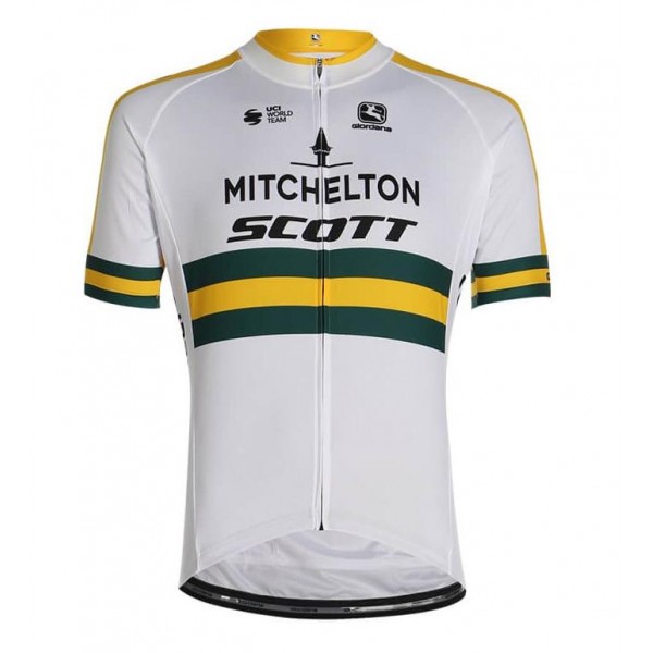 Fahrradbekleidung Radsport 2020 MITCHELTON SCOTT Australian Champion Trikot Kurzarm Outlet YXM46