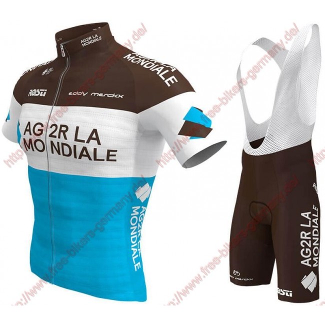 Profiteams AG2R LA MONDIALE 2019 Radbekleidung Satz Trikot Kurzarm+Trägerhosen Set Outlet Profiteams AG2R LA MONDIALE 2019 Radbekleidung Satz Trikot Kurzarm+Trägerhosen Set Outlet