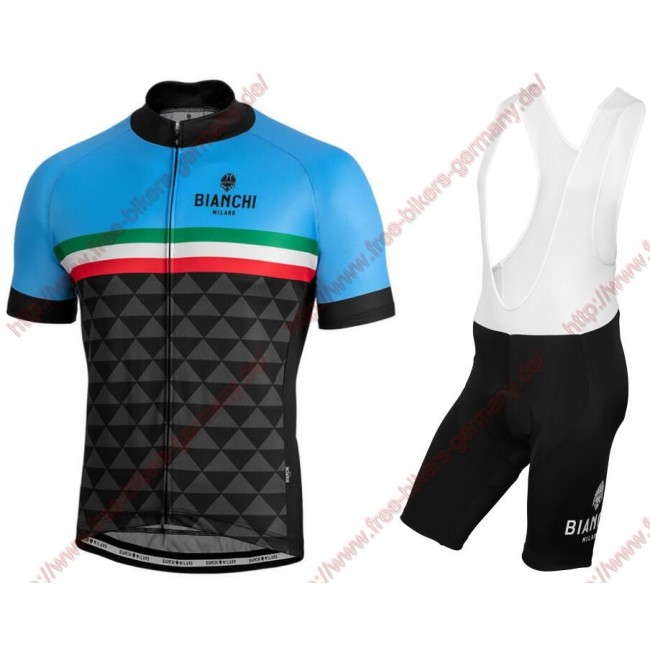 Profiteams BIANCHI MILANO Codigoro blue Radbekleidung Satz Trikot Kurzarm+Trägerhosen Set Outlet Profiteams BIANCHI MILANO Codigoro blue Radbekleidung Satz Trikot Kurzarm+Trägerhosen Set Outlet