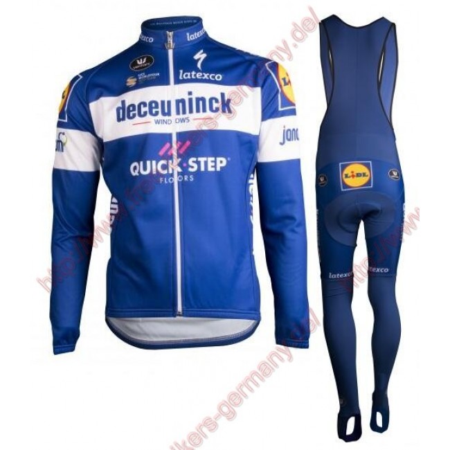 Profiteams DECEUNINCK-QUICK-STEP 2019 Radsport Fahrradbekleidung Trikot Langarm+Lang Trägerhose Profiteams DECEUNINCK-QUICK-STEP 2019 Radsport Fahrradbekleidung Trikot Langarm+Lang Trägerhose