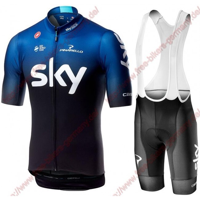 Profiteams TEAM SKY 2019 Radbekleidung Satz Trikot Kurzarm+Trägerhosen Set Outlet Profiteams TEAM SKY 2019 Radbekleidung Satz Trikot Kurzarm+Trägerhosen Set Outlet