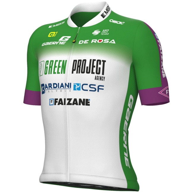 Green Project-Bardiani Csf-Faizane' 2023 Radtrikot kurzarm(langer RV)-ALE Radsport-Profi-Team Green Project-Bardiani Csf-Faizane' 2023 Radtrikot kurzarm(langer RV)-ALE Radsport-Profi-Team