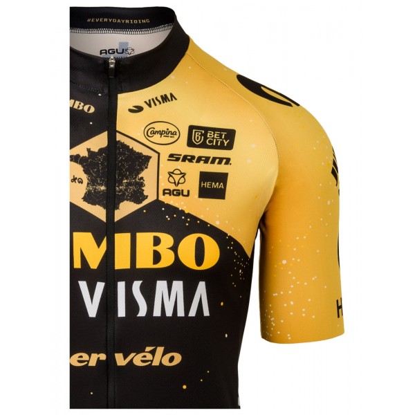 TEAM JUMBO-VISMA Tour de France Edition 2023 Radtrikot kurzarm-Radsport-Profi-Team TEAM JUMBO-VISMA Tour de France Edition 2023 Radtrikot kurzarm-Radsport-Profi-Team