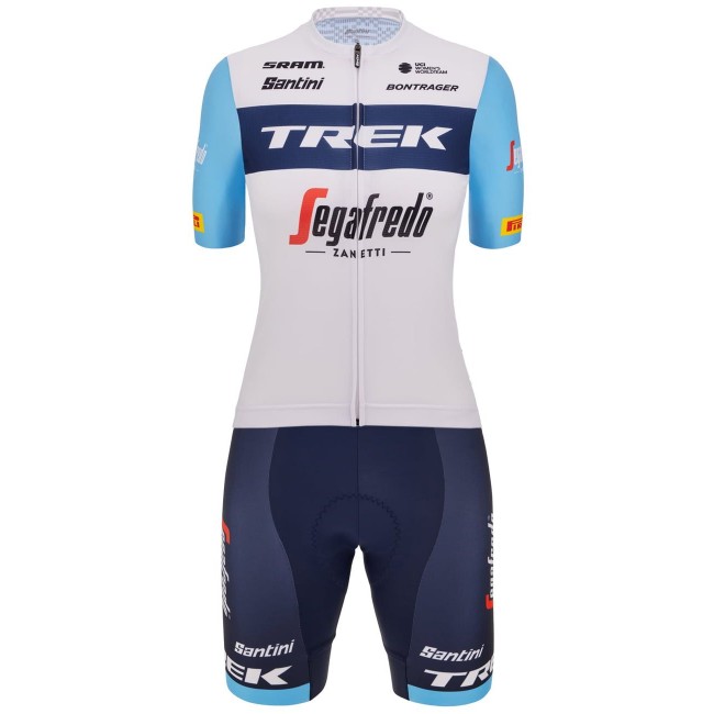 TREK-SEGAFREDO Damen Team 2023 Radsport Set(Radtrikot langer RV+Radhose)-Radsport-Profi-Team TREK-SEGAFREDO Damen Team 2023 Radsport Set(Radtrikot langer RV+Radhose)-Radsport-Profi-Team