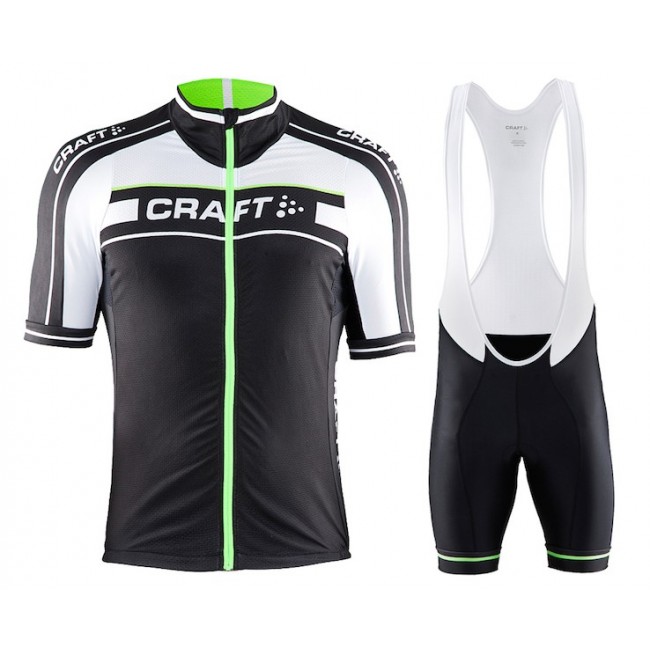 2015 Craft Bike Grand Tour Schwarz-Weiß-Grün Fahrradbekleidung Satz Fahrradtrikot Kurzarm Trikot und Kurz Trägerhose SVCN674 2015 Craft Bike Grand Tour Schwarz-Weiß-Grün Fahrradbekleidung Satz Fahrradtrikot Kurzarm Trikot und Kurz Trägerhose SVCN674