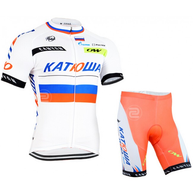 2015 Katusha Radbekleidung Radtrikot Kurzarm und Fahrradhosen Kurz valkoinen WVCQ275 2015 Katusha Radbekleidung Radtrikot Kurzarm und Fahrradhosen Kurz valkoinen WVCQ275
