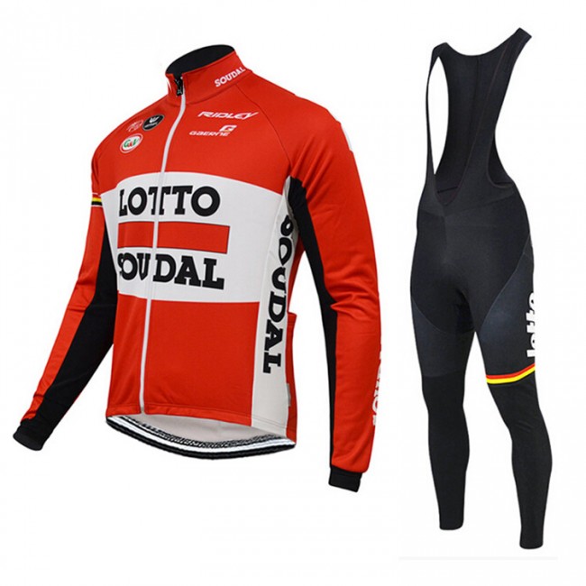 2015 Lotto Soudal Fahrradbekleidung Radtrikot Satz Langarm und Lange Trägerhose BUMZ314 2015 Lotto Soudal Fahrradbekleidung Radtrikot Satz Langarm und Lange Trägerhose BUMZ314