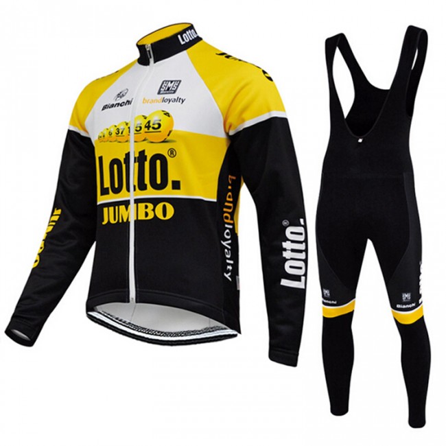 2015 Lotto Jumbo Fahrradbekleidung Radtrikot Satz Langarm und Lange Trägerhose FSMT446 2015 Lotto Jumbo Fahrradbekleidung Radtrikot Satz Langarm und Lange Trägerhose FSMT446