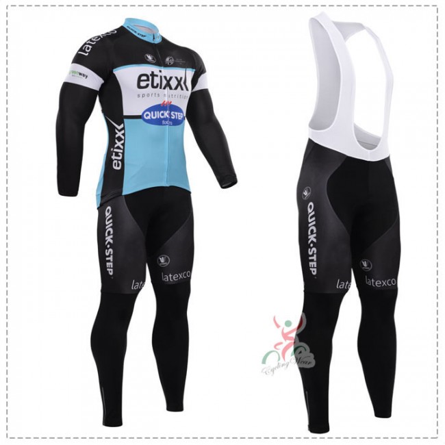 2015 ETIXX-QUICK STEP Fahrradbekleidung Radtrikot Satz Langarm und Lange Trägerhose GVXW259 2015 ETIXX-QUICK STEP Fahrradbekleidung Radtrikot Satz Langarm und Lange Trägerhose GVXW259