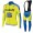 2015 Saxo Bank Tinkoff Fahrradbekleidung Radtrikot Satz Langarm und Lange Trägerhose MDZA311