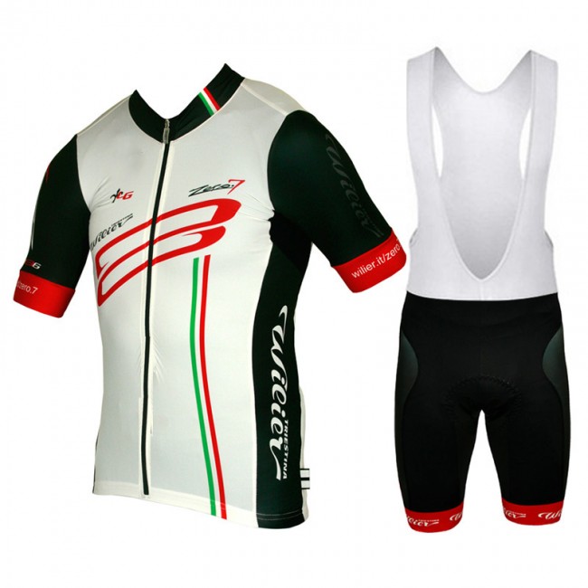 2015 WILIER Fahrradbekleidung Satz Fahrradtrikot Kurzarm Trikot und Kurz Trägerhose Weiß Schwarz UCJK389 2015 WILIER Fahrradbekleidung Satz Fahrradtrikot Kurzarm Trikot und Kurz Trägerhose Weiß Schwarz UCJK389