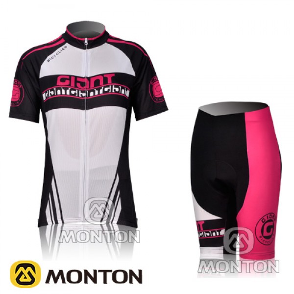 2012 Damen giant team Radbekleidung Radtrikot Kurzarm und Fahrradhosen Kurz LLPW480