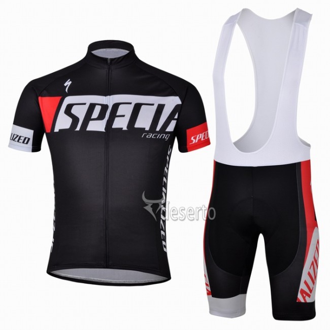 Specialized Racing Radtrikot Kurzarm und Kurz Trägerhose Kits Schwarz AADF386 Specialized Racing Radtrikot Kurzarm und Kurz Trägerhose Kits Schwarz AADF386