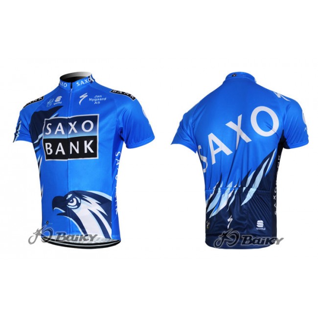 2012 Saxo Bank Radtrikot Kurzarm Blau HDGY380 2012 Saxo Bank Radtrikot Kurzarm Blau HDGY380