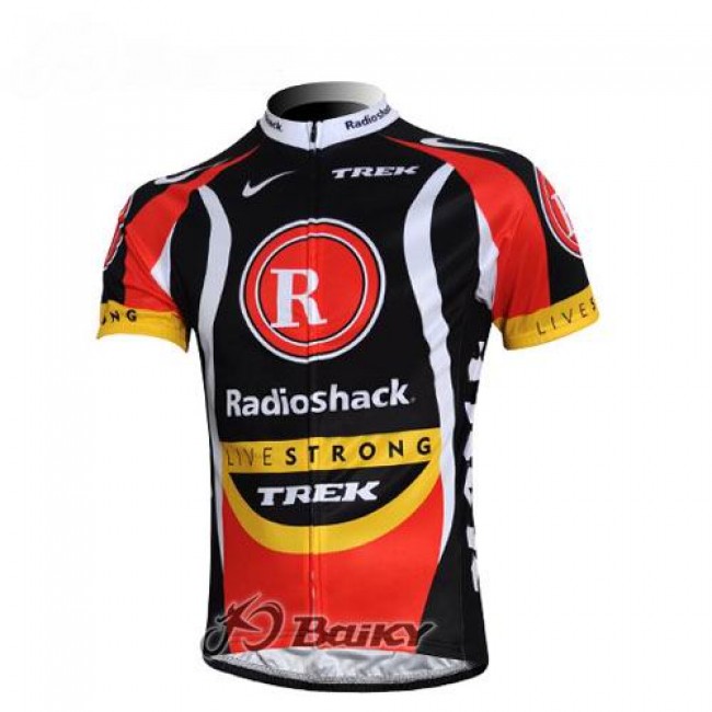 RadioShack Trek Livestrong Radtrikot Kurzarm Schwarz Rot HZVY153 RadioShack Trek Livestrong Radtrikot Kurzarm Schwarz Rot HZVY153