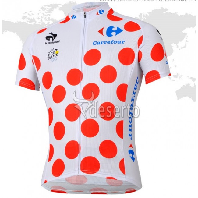 Tour de France le coq sportif Gepunktetes Trikot Radtrikot Kurzarm NYYK357 Tour de France le coq sportif Gepunktetes Trikot Radtrikot Kurzarm NYYK357