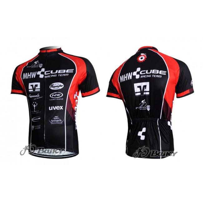2012 MHW Cube Racing Team Radtrikot KurzarmRot Schwarz RJDD616 2012 MHW Cube Racing Team Radtrikot KurzarmRot Schwarz RJDD616