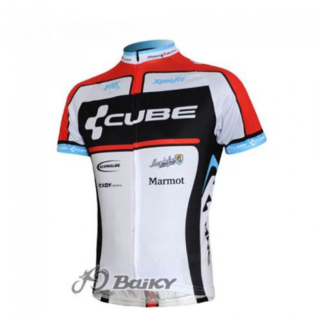 Cube Fintro Pro Team Radtrikot Kurzarm Weiß Rot SCLM163 Cube Fintro Pro Team Radtrikot Kurzarm Weiß Rot SCLM163