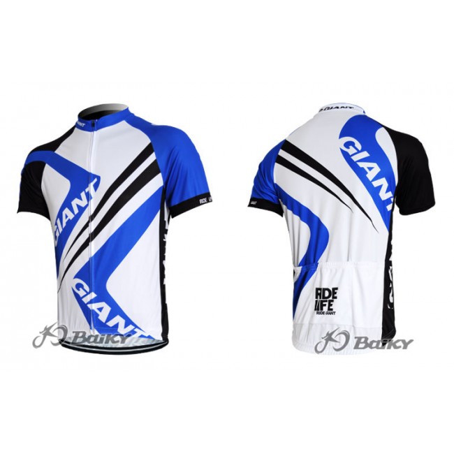 2012 Giant Ride Life Radtrikot Kurzarm Weiß Blau VRXB264 2012 Giant Ride Life Radtrikot Kurzarm Weiß Blau VRXB264