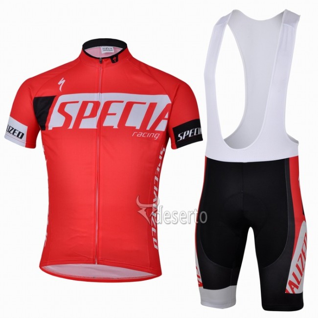 Specialized Racing Radtrikot Kurzarm und Kurz Trägerhose Kits Rot YDNC392 Specialized Racing Radtrikot Kurzarm und Kurz Trägerhose Kits Rot YDNC392