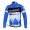 Garmin Barracuda Pro Team Fahrradtrikot Langarm Blau Weiß JMNP680
