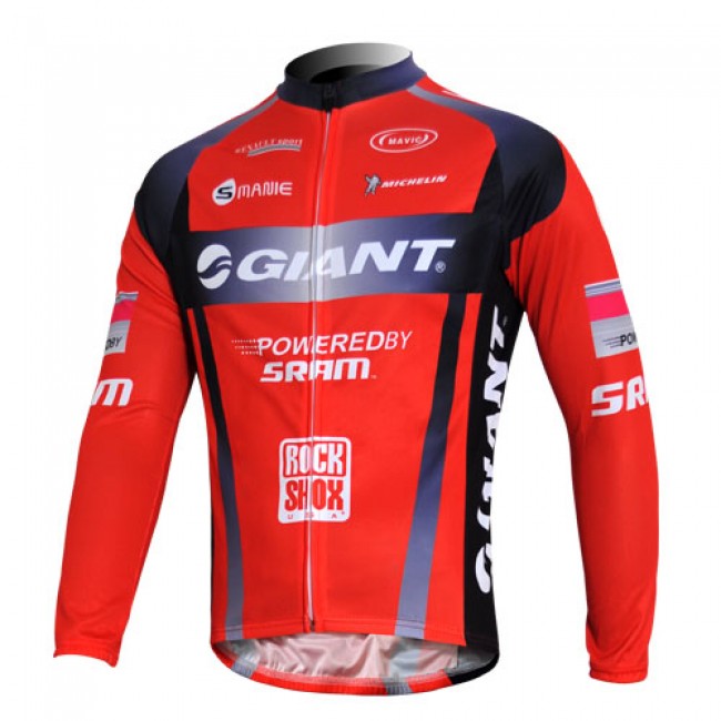 Giant Sram Pro Team Fahrradtrikot Langarm Rot Schwarz WWBI381 Giant Sram Pro Team Fahrradtrikot Langarm Rot Schwarz WWBI381