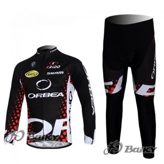 Orbea Pro Team Radbekleidung Satz Fahrradtrikot Langarm und Lang Radhose Schwarz Rot DCSE469 Orbea Pro Team Radbekleidung Satz Fahrradtrikot Langarm und Lang Radhose Schwarz Rot DCSE469