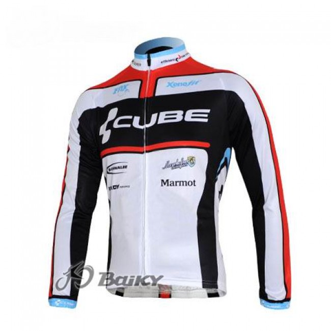 Cube Fintro Pro Team Fahrradtrikot Langarm Weiß Schwarz Rot XXBC984 Cube Fintro Pro Team Fahrradtrikot Langarm Weiß Schwarz Rot XXBC984