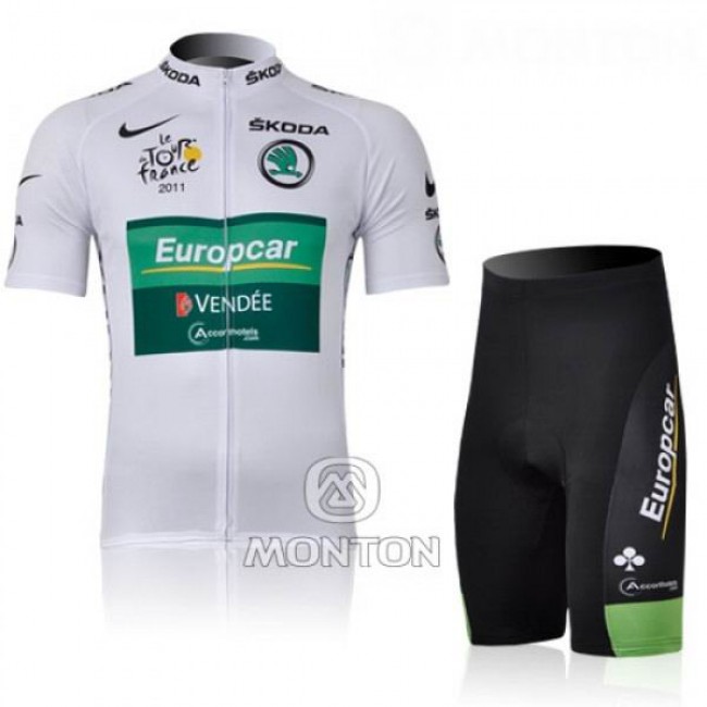 Europcar Pro Team Vendee Radtrikot Kurzarm und Kurz Radhose Kits Weiß SCOV720 Europcar Pro Team Vendee Radtrikot Kurzarm und Kurz Radhose Kits Weiß SCOV720