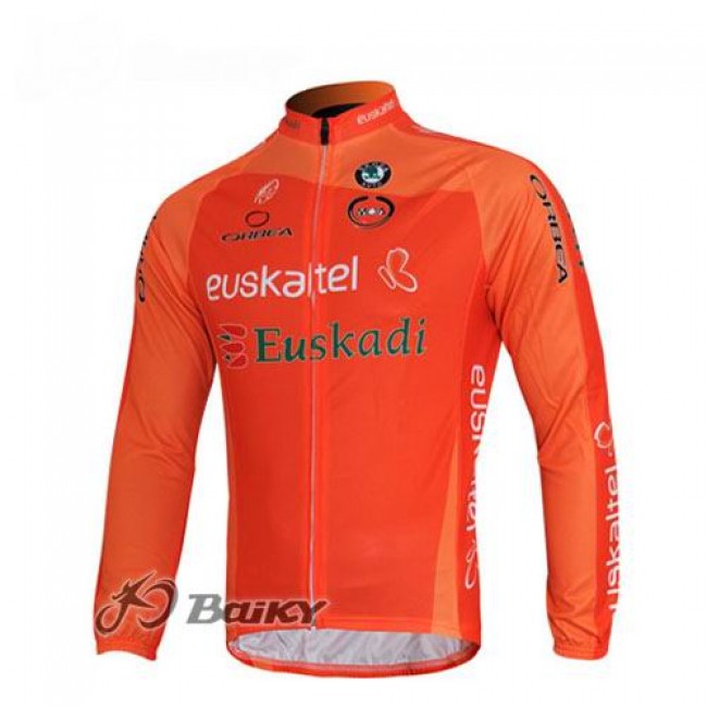 Euskaltel-Euskadi Pro Team Fahrradtrikot Langarm Orange TIKC302 Euskaltel-Euskadi Pro Team Fahrradtrikot Langarm Orange TIKC302