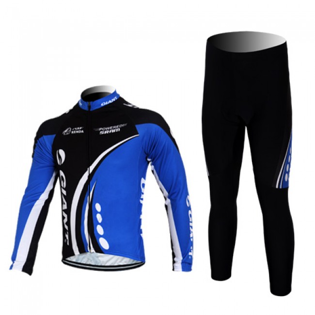 Giant kenda pro Fahrradbekleidung Radtrikot Satz Langarm und Lange Fahrradhose Schwarz Blau ECNT987 Giant kenda pro Fahrradbekleidung Radtrikot Satz Langarm und Lange Fahrradhose Schwarz Blau ECNT987