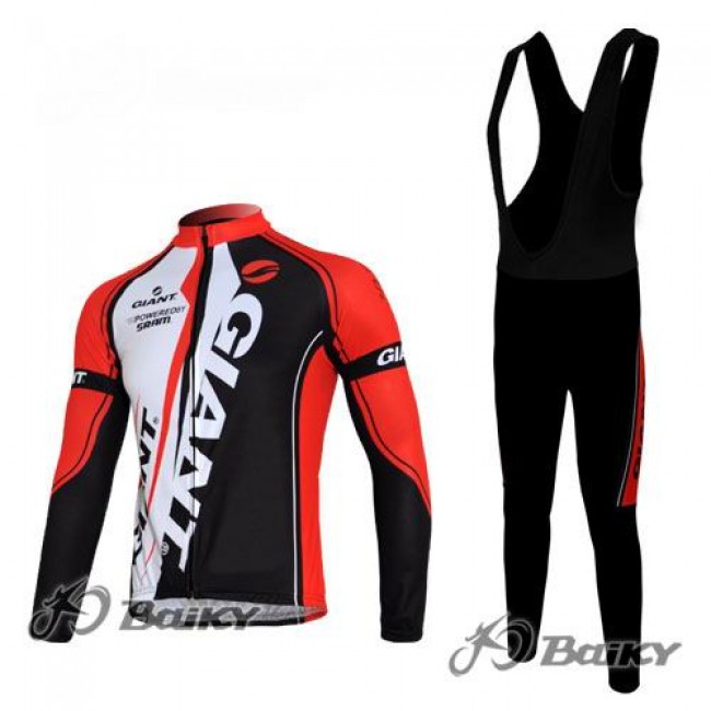Giant Sram Pro Team Fahrradbekleidung Radtrikot Satz Langarm und Lange Trägerhose Rot Weiß Schwarz SKXZ794 Giant Sram Pro Team Fahrradbekleidung Radtrikot Satz Langarm und Lange Trägerhose Rot Weiß Schwarz SKXZ794