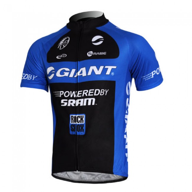 Giant Sram Pro Team Radtrikot Kurzarm Schwarz Blau TCFM537 Giant Sram Pro Team Radtrikot Kurzarm Schwarz Blau TCFM537